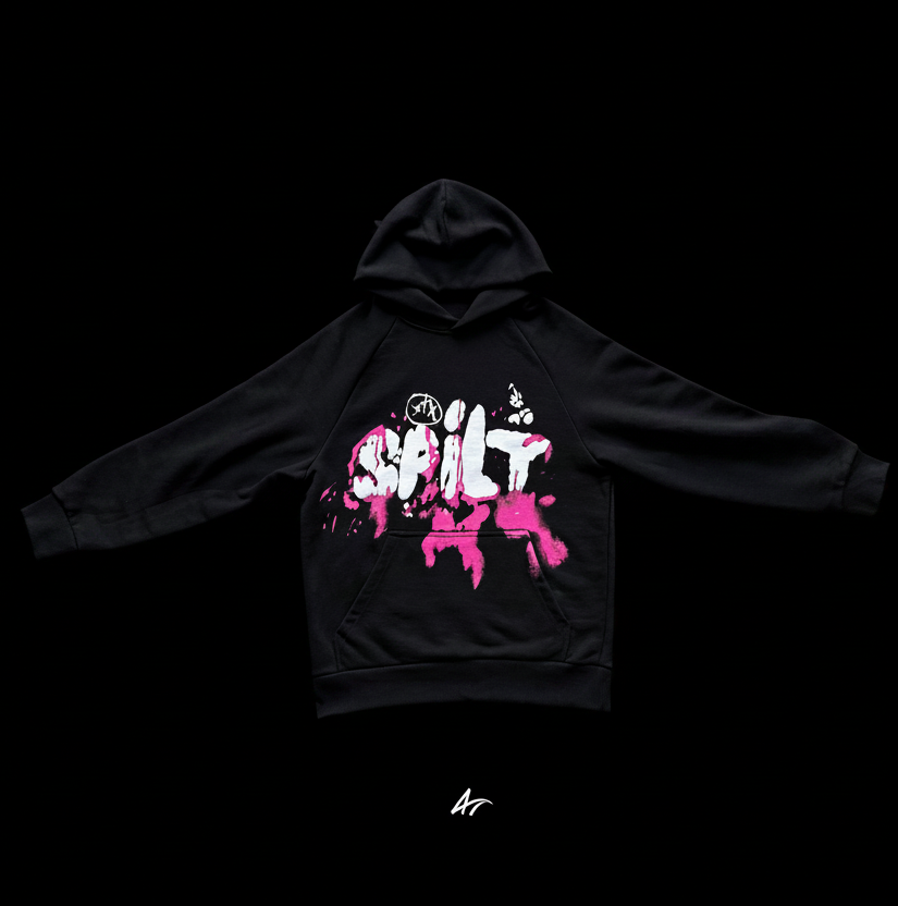 spilt hoodie