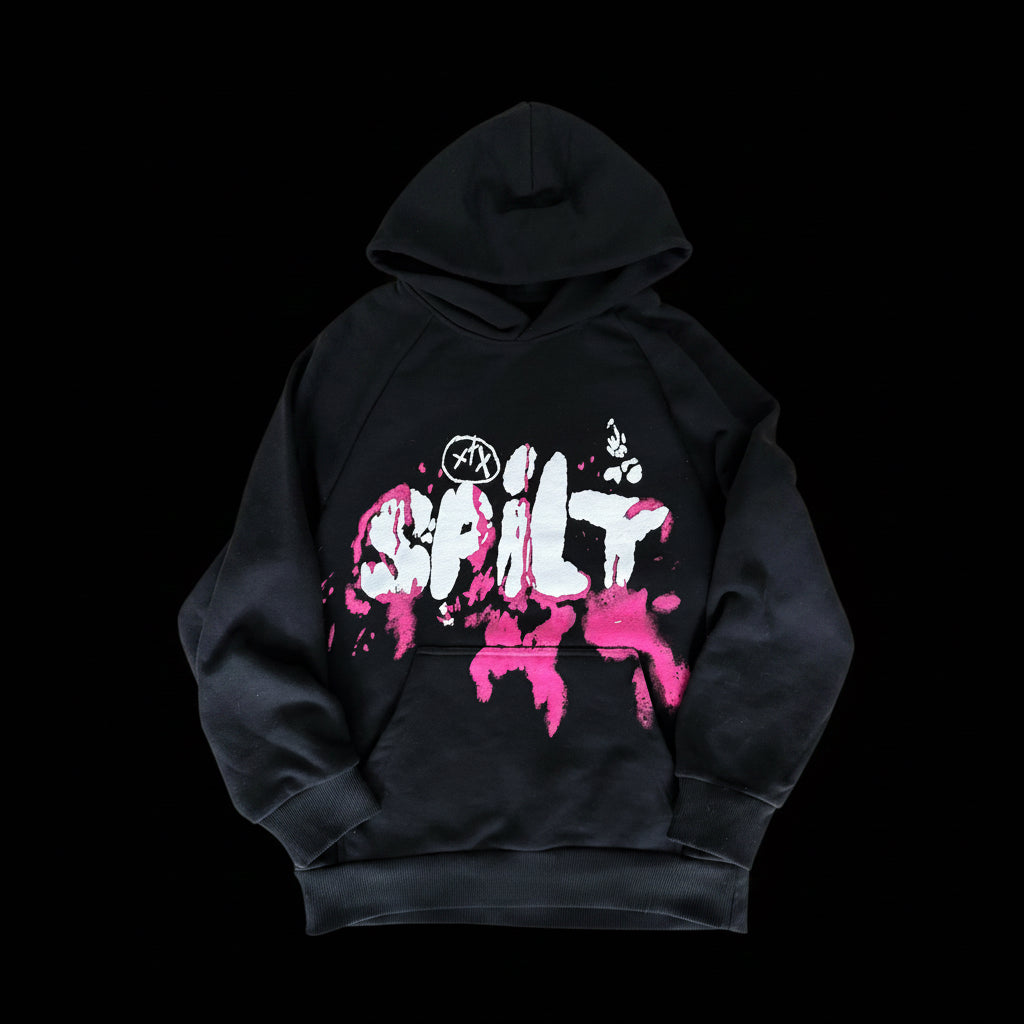 spilt hoodie