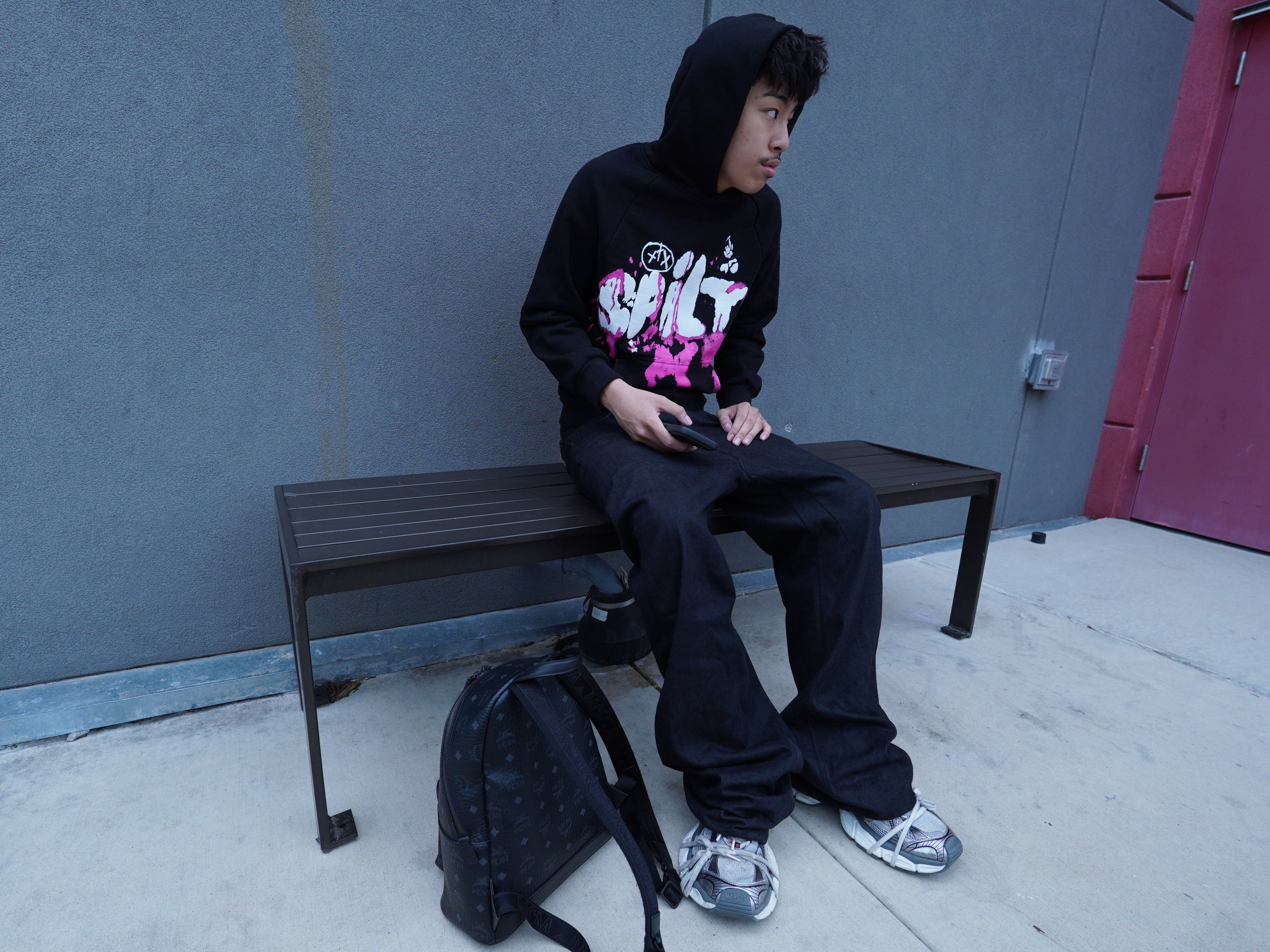 spilt hoodie