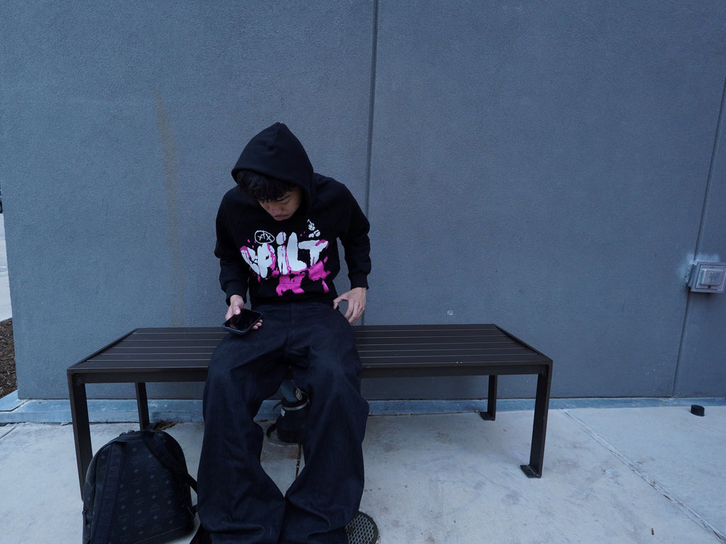 spilt hoodie